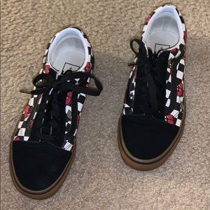 Cherry Checker Vans